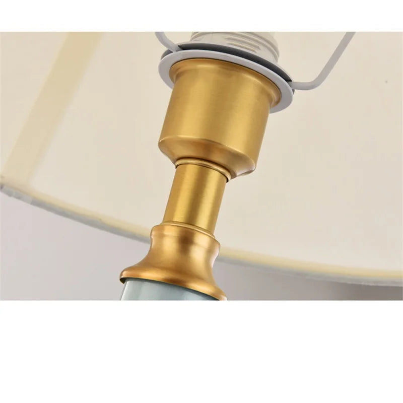 Ceramic Table Lamps Brass Modern Luxury Fabric