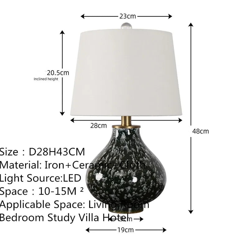 American High-end Ceramic Table Lamp