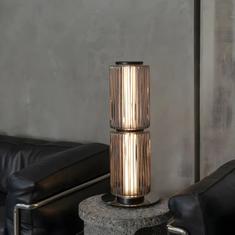 European Aluminum Glass Luxury Art LED Decoration Floor Lamp