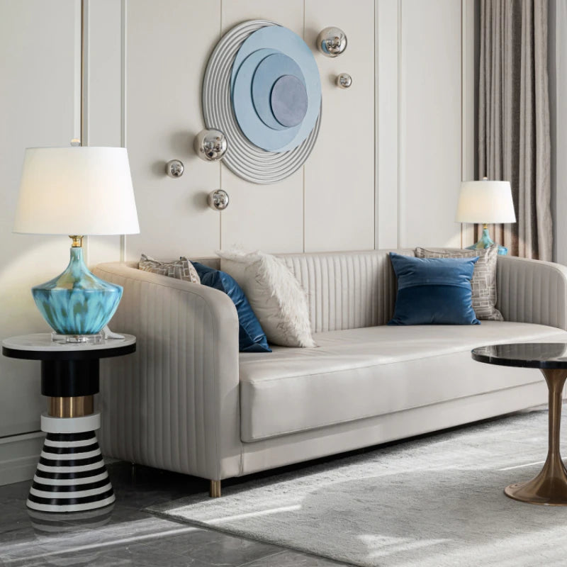 Luxury High Grade Table Lamp Ceramic Ice Crack Living Room Cozy and Romantic Modern Minimalist Bedroom Bedside Lamp