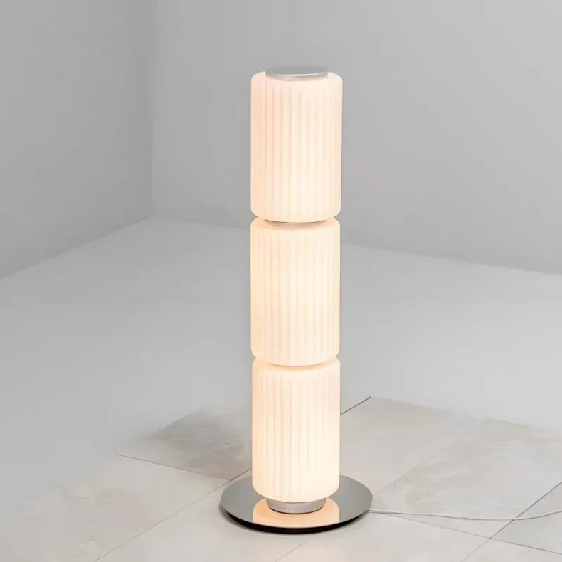 European Aluminum Glass Luxury Art LED Decoration Floor Lamp