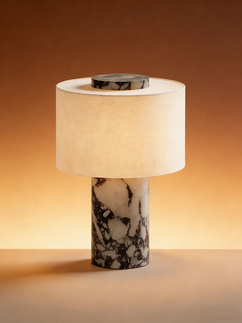 Nordic Marble Cloth High-end LED Decoration Table Lamp