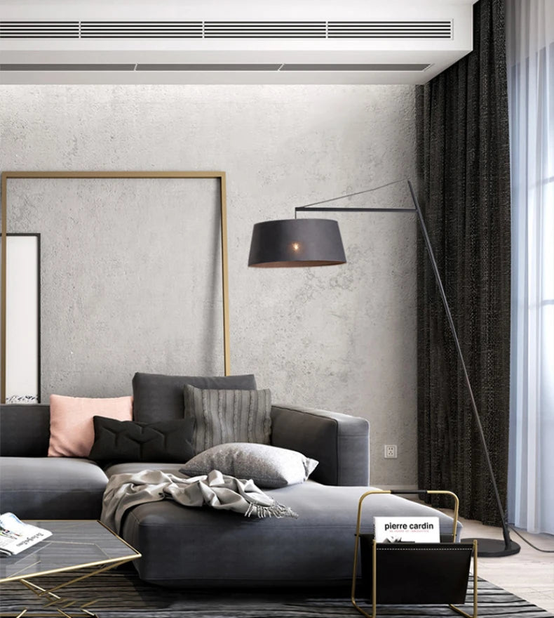 Creative Fashion Art High-end Iron Cloth LED Decoration Floor Lamp