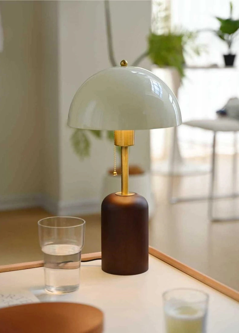 French Medieval Vintage Solid Wood Table Lamp LED