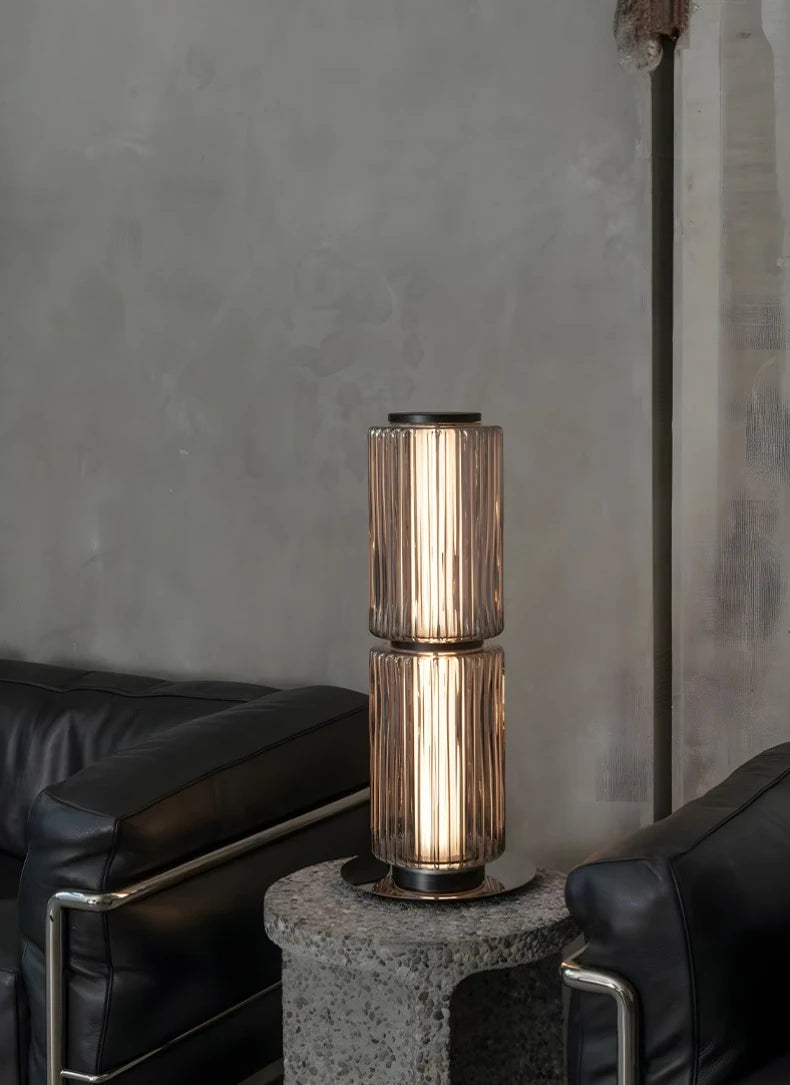 European Aluminum Glass Luxury Art LED Decoration Floor Lamp