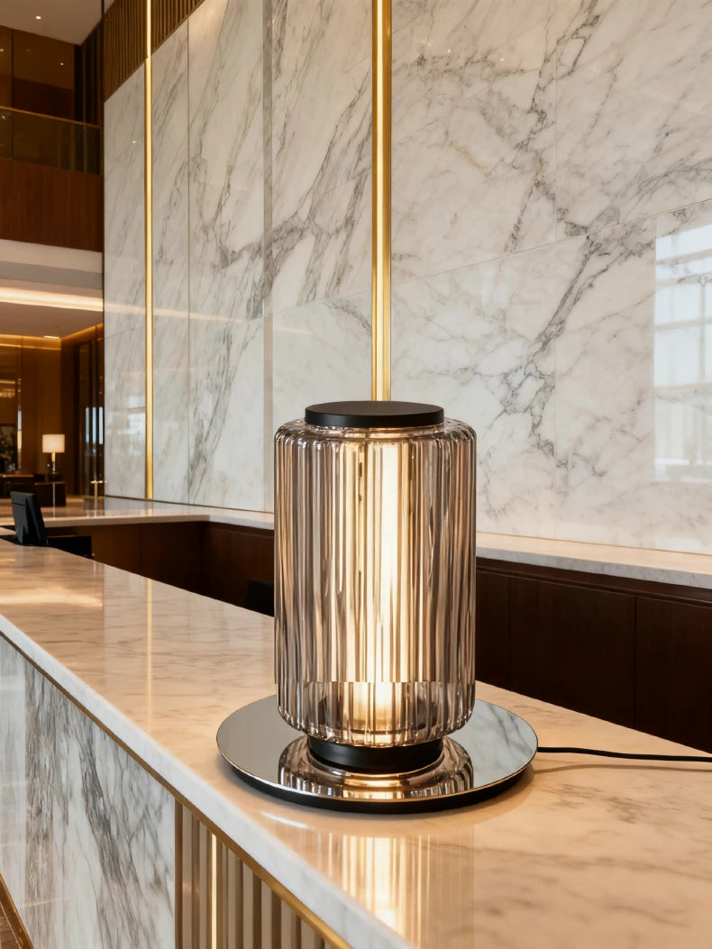 European Aluminum Glass Luxury Art LED Decoration Floor Lamp
