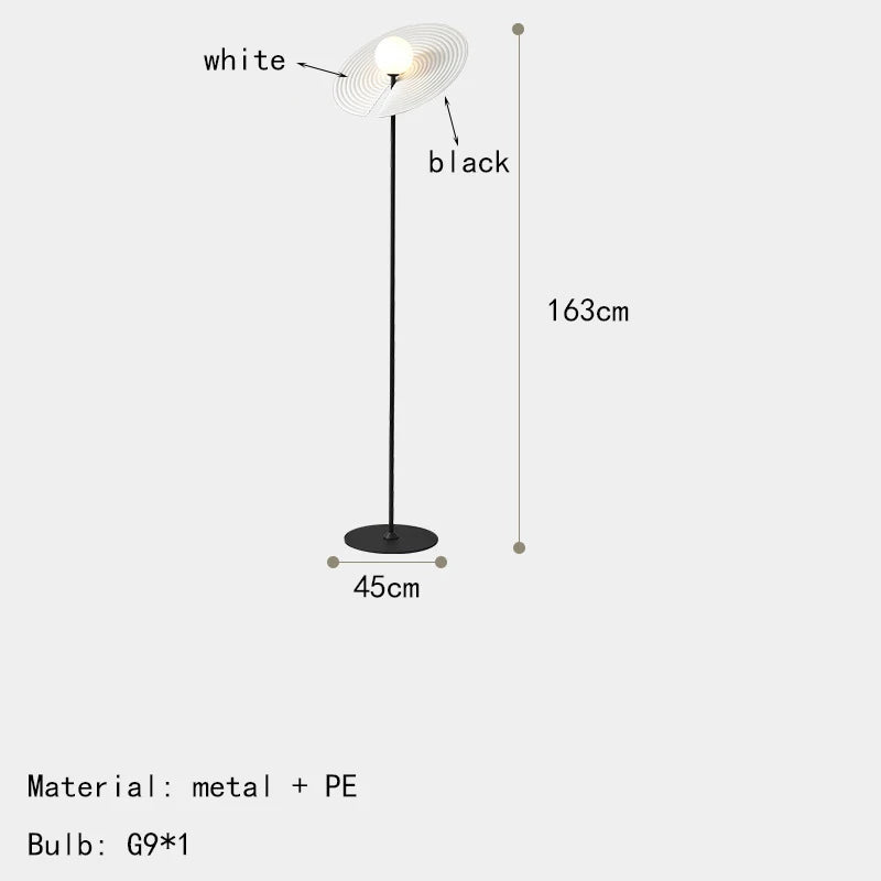 Creative Art High-end Iron PE LED Decor Floor Lamp