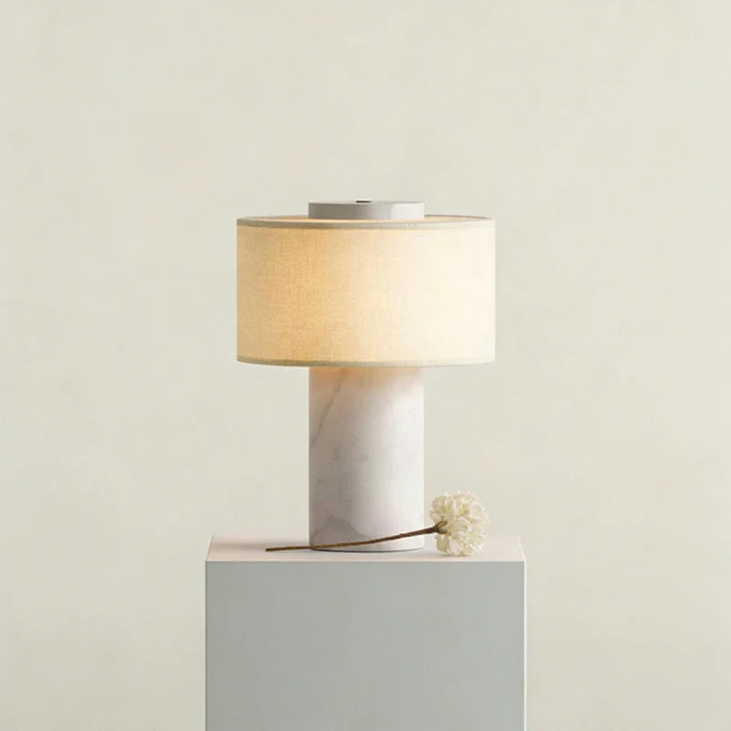 Nordic Marble Cloth High-end LED Decoration Table Lamp