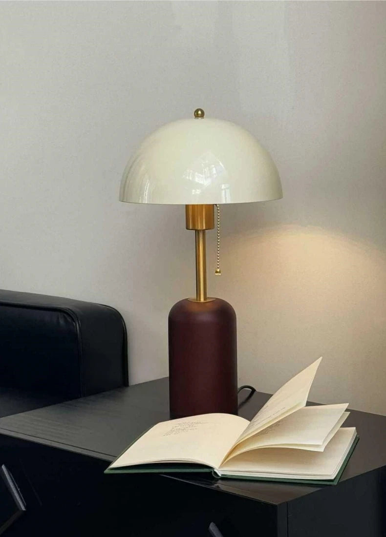 French Medieval Vintage Solid Wood Table Lamp LED