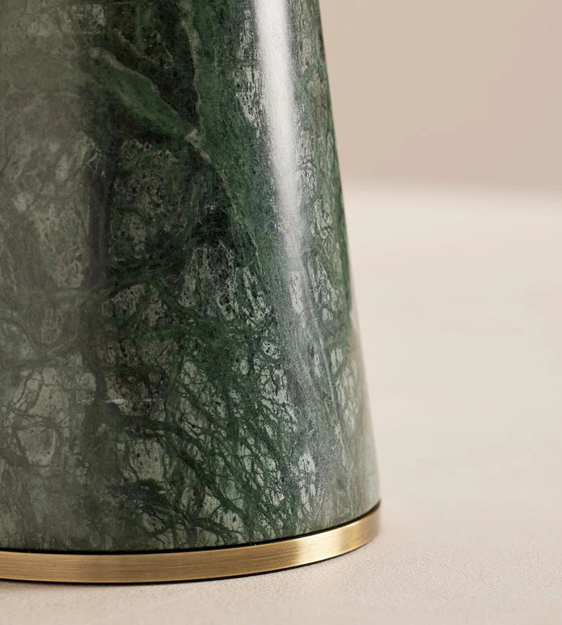 Mid Century Modern LED Table Lamp Stone & Glass Table Lighting