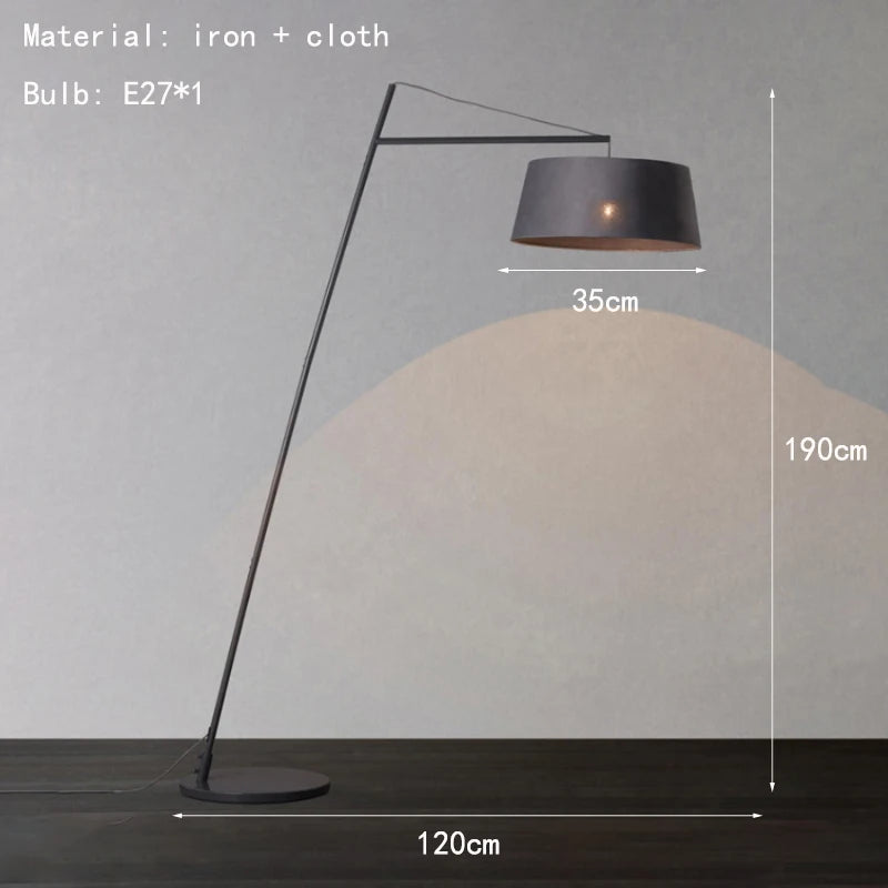 Creative Fashion Art High-end Iron Cloth LED Decoration Floor Lamp