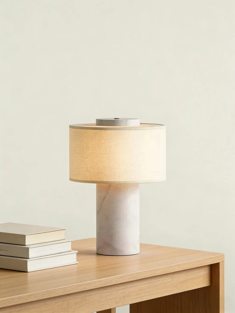 Nordic Marble Cloth High-end LED Decoration Table Lamp