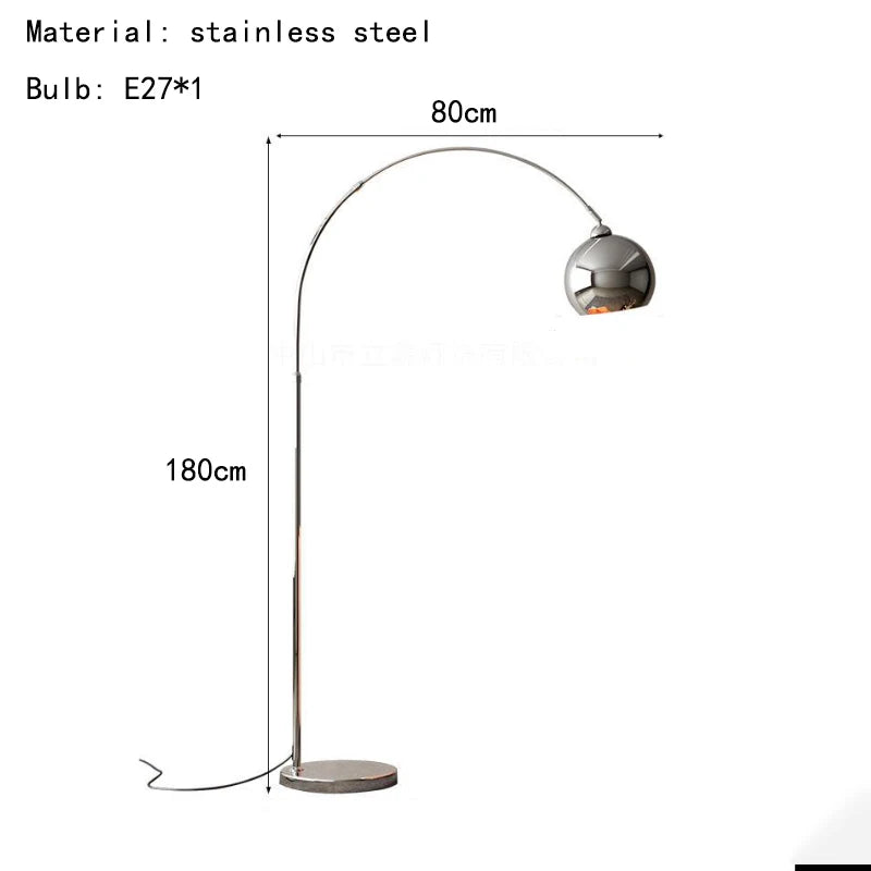 Modern Luxury Art High-end Stainless Steel LED Decoration Floor Lamp