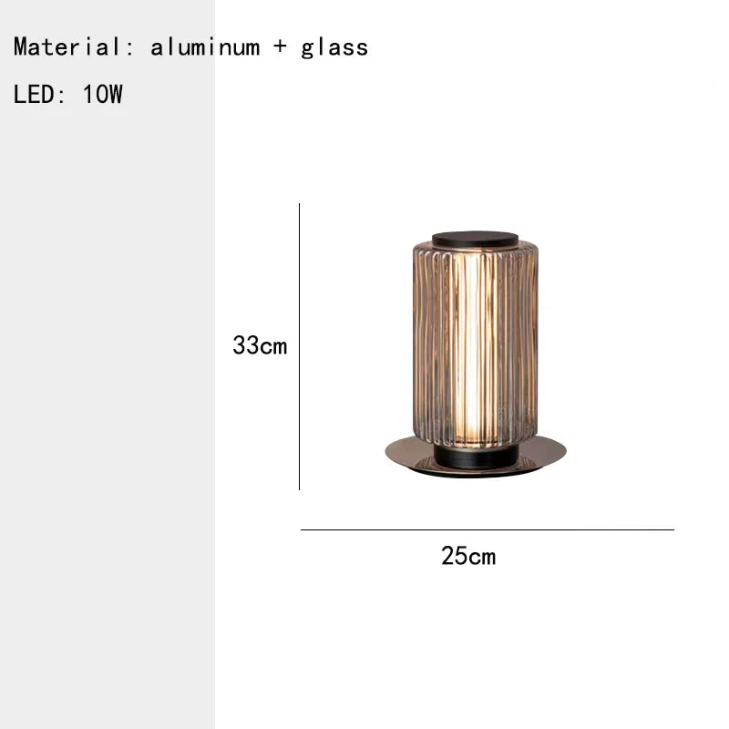 European Aluminum Glass Luxury Art LED Decoration Floor Lamp