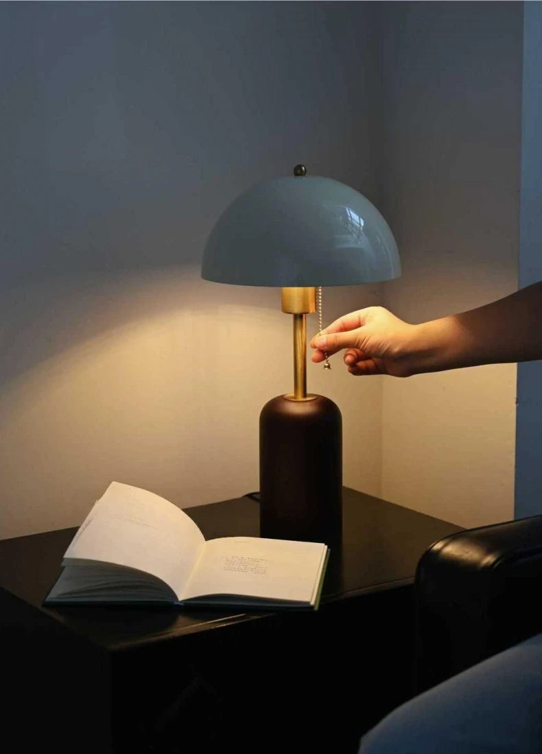 French Medieval Vintage Solid Wood Table Lamp LED