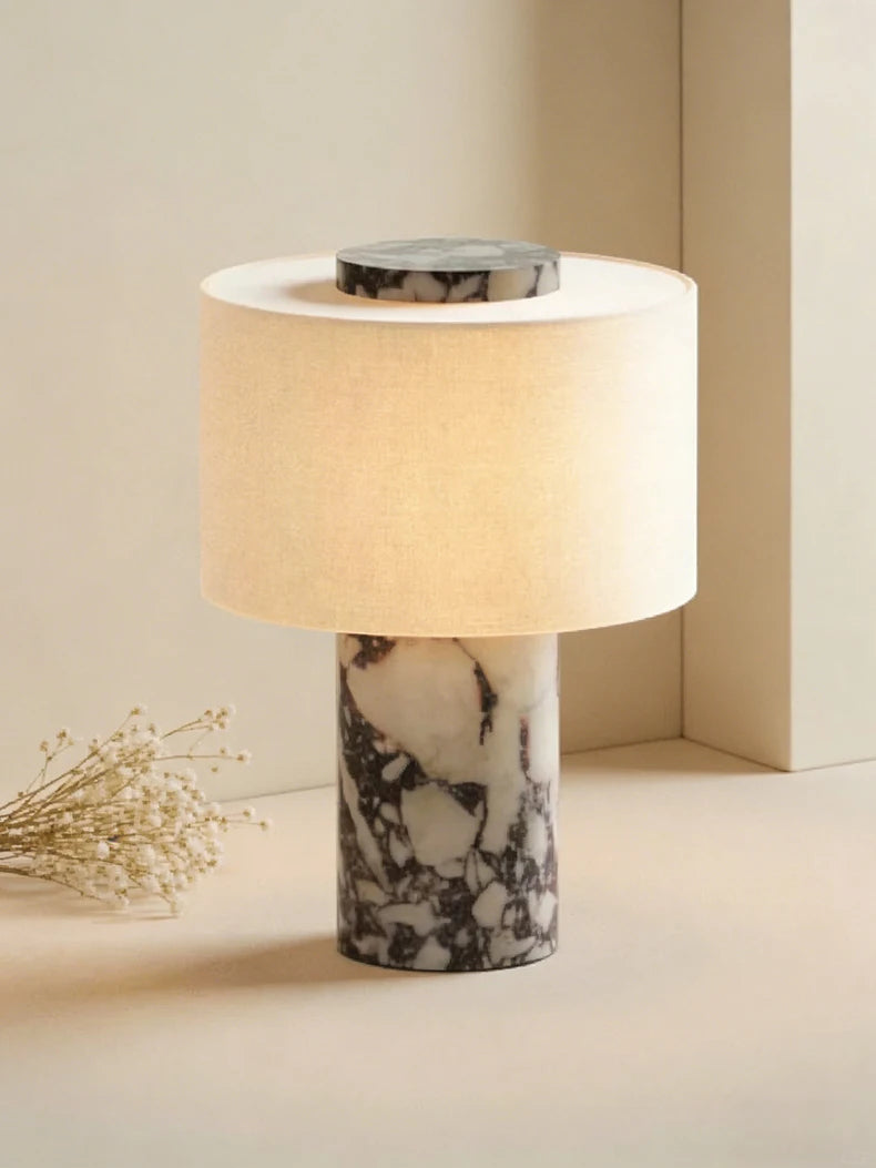 Nordic Marble Cloth High-end LED Decoration Table Lamp