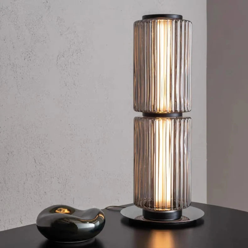 European Aluminum Glass Luxury Art LED Decoration Floor Lamp